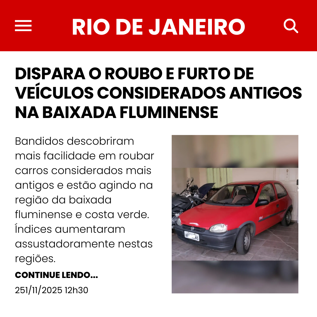 Instagram - Notícia segurança RJ
